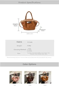 Detailed size specifications for the faux suede tote bag with dimensions 29x16x7.5cm