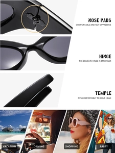 Détails des charnières renforcées et des branches ergonomiques sur lunettes de sport Y2K