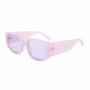 Lunettes De Soleil Tendance Rétro Rectangulaire Monture Épaisse Verre PC Protection UV Voyage Conduite Pour Hommes Femmes