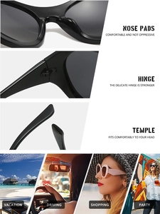 Detail view of integrated nose pads and metal hinges on futuristic round frame sunglasses