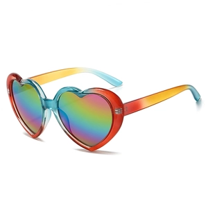 Heart Shaped Sunglasses Vintage Retro UV400 Protection PC Frame Trendy Party Hip-Hop Outdoor Eyewear For Women Men