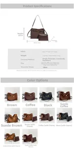 Detailed size specifications for large vintage frosted Kelly tote and inner pouch set