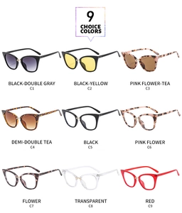 Classic cat-eye sunglasses collection in 9 stylish colors with vintage rivets