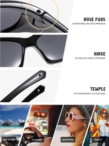 Detail shots of comfortable nose pads and hinges on stylish outdoor cycling sunglasses
