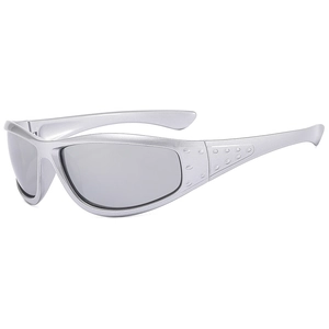Lunettes De Soleil De Sport Monture PC Enveloppantes UV400 Style Punk Rétro Tech Cyclisme Extérieur Pêche Conduite