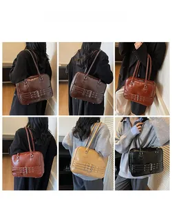 Multiple views of the vintage large tote bag showing back and side styling in various colors