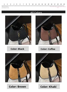 Detailed comparison of four vintage suede hobo bags with metallic piston clasps