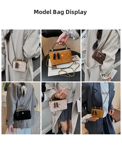 Bolsos bandolera acolchados en cuatro colores con múltiples estilos de transporte