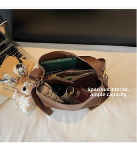Interior view showing spacious storage capacity for tablet, umbrella and daily essentials