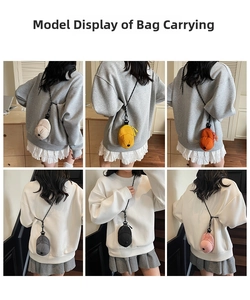 Detailed views of creative mini hat-shaped crossbody bags in six vibrant colors
