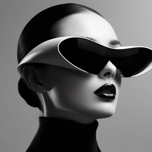 Futuristische Wrap Around Sonnenbrille PC Rahmen Linsen UV400 Schutz Steampunk Y2K Cyberpunk Brille Mode Party Unisex