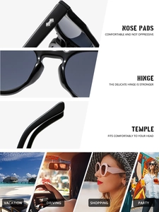 Detail view of round frame sunglasses featuring reinforced hinges and integrated nose pads