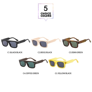 Detailed grid of oversized square sunglasses featuring vintage metal studs in five colors