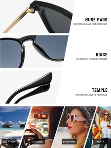 Detail showing nose pads, gold hinges, and stylish temples of aviator sunglasses