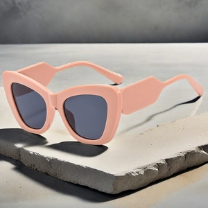 Retro Katzenaugen Sonnenbrille Y2K Mode UV400 Schutz PC Rahmen AC Gläser Für Damen Outdoor Reisen Streetwear