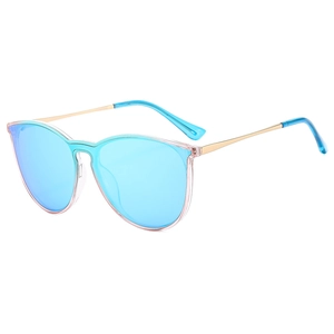 Fashion Oversized Cat Eye Sunglasses For Women UV400 Protection PC Frame Metal Legs Trendy Butterfly Eyewear