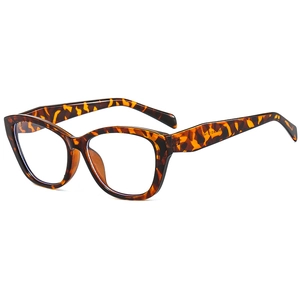 Retro cat-eye tortoiseshell eyewear frames for women featuring a 45-degree angle side view