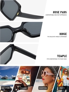 Detailansicht der verstärkten Scharniere und ergonomischen Nasenpads der Retro-Sonnenbrille
