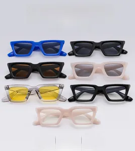 Grille détaillée de lunettes de soleil vintage œil-de-chat en 7 options de couleurs