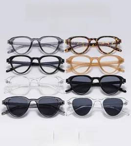Collection of retro rectangular sunglasses with metallic rivets and assorted color frames