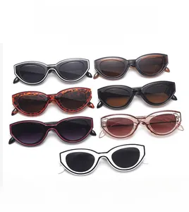 Detaillierte Sammlung von Cat-Eye-Sonnenbrillen in verschiedenen Farben und Mustern