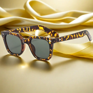 Vintage Square Frame Sunglasses Retro Classic Fashion UV400 Protection PC Frame AC Lens Metal Rivet For Men Women