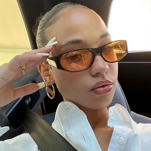 Retro Oval Sunglasses PC Frame AC Lens UV400 Protection Y2K Fashion Street Style Eyewear For Men And Women