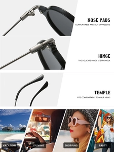 Detail of round vintage sunglasses featuring sturdy hinges and comfort nose pads