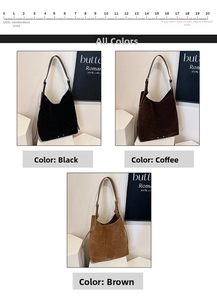 Detailed comparison of vintage matte tote bags in black, coffee, and brown colors