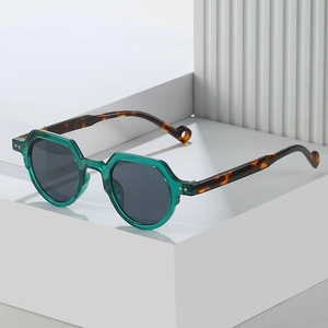 Vintage Oval Geometric Sunglasses UV400 Protection PC Frame Fashion Eyewear For Unisex Outdoor Travel Party