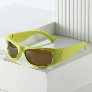 Sports Sunglasses PC Frame Wrap Around Y2K Futurist UV400 Protection Trendy Eyewear For Men Women