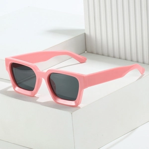 Eckige Sonnenbrille PC Rahmen AC Linse UV400 Schutz Retro Mode Reise Party Brillen Für Damen Herren