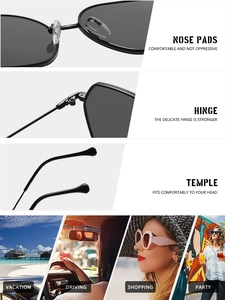 Detailed macro view of ergonomic nose pads and reinforced metal hinges on sunglasses