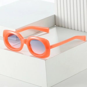 Eckige Sonnenbrille PC Rahmen UV400 Schutz Strand Party Fahren Retro Klobig Mode Stil Für Damen Herren