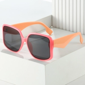 Square Oversized Sunglasses UV400 Protection PC Frame Fashion Candy Colors Retro Trendy Eyewear For Women Men