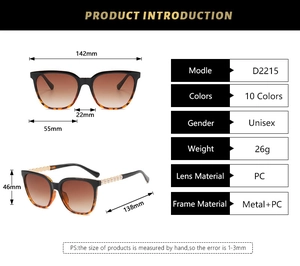 Detailed technical diagram showing square frame sunglasses dimensions and pearl temple accents