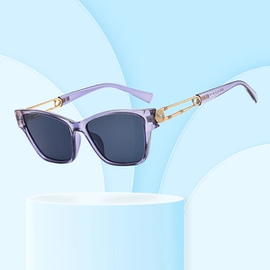 Cat Eye Square Sunglasses Fashion Metal PC Frame UV400 Protection Vintage Trendy Hollow Temples For Women Men