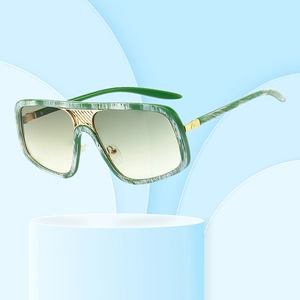 Große Quadratische Sonnenbrille UV400 Schutz PC Metall Vintage Modische Brillen Für Party Reisen Unisex