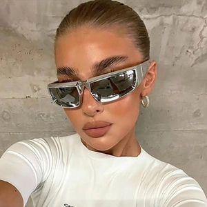 Wrap Around Sunglasses Y2K Futuristic PC Frame And Lens UV400 Protection Sports Cycling Fashion For Men Women