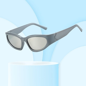 Lunettes De Soleil De Sport Rétro Y2K Cat Eye Oval PC Monture UV400 Protection Cyclisme Extérieur Accessoire Mode Unisexe