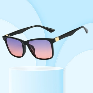 Fashion Square Oversized Sunglasses PC Frame UV400 Protection Gradient Lenses Vintage Trendy Eyewear Travel Party Unisex