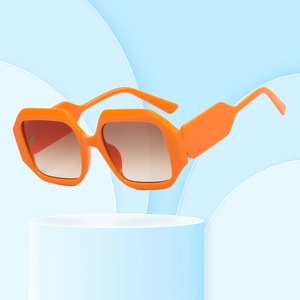 Geometric Polygon Sunglasses Fashion Large Frame PC Material UV400 Protection For Women Men Outdoor Travel