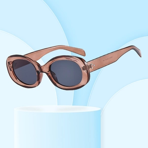 Retro Oval Sunglasses For Women UV400 Protection Vintage PC Frame Eyewear Summer Travel Driving Fashion Accessories