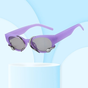 Cyberpunk Y2K Sunglasses With Liquid Metal Flame PC Frame UV400 Protection Avant-Garde Hip Hop Fashion For Women Men