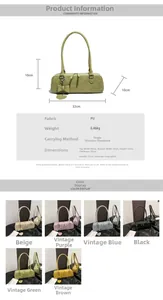 Tableau des tailles et options de couleurs pour sacs à bandoulière en cuir PU chic