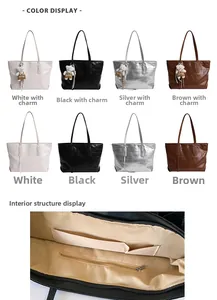 Detailed grid of embossed crocodile tote bags in white, black, silver, and brown options