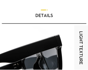 Close-up of lightweight black high-gloss sunglasses frame showing smooth texture