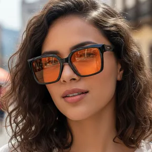 Retro Quadratische Rahmen Sonnenbrille Y2K Hip Hop Street Style UV400 Schutz Mode Brillen Für Damen Herren Outdoor