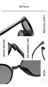 Macro detail of kids retro sunglasses featuring metal hinges and ergonomic temples