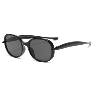 Lunettes de soleil noires rectangulaires pour enfants avec monture robuste et lisse